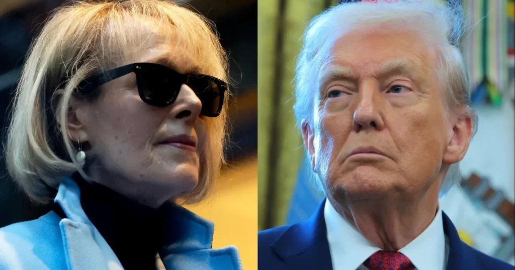 cbsn-fusion-doj-investigating-outside-funding-e-jean-carroll-received-lawsuits-against-trump-thumbnail