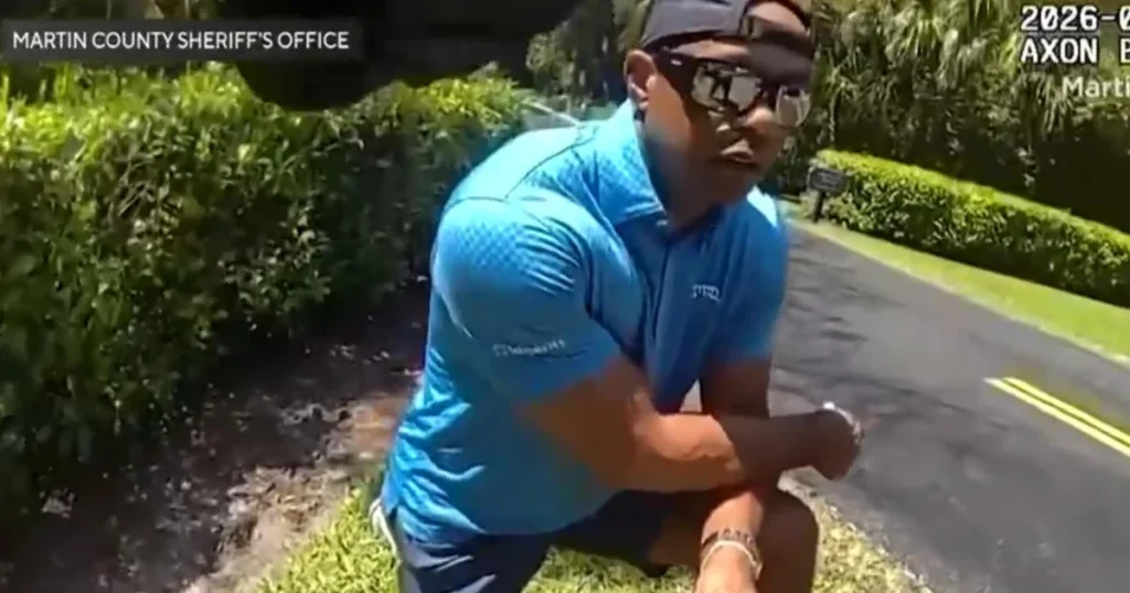 cbsn-fusion-new-police-body-camera-footage-of-tiger-woods-rollover-crash-aftermath-thumbnail